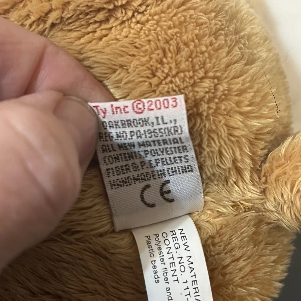 TY Classic Granola The Bear Plush Stuffed Animal Collectible Brown Tan 2003 VTG